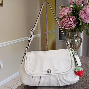 Coach Soho Pebbled Leather Flap Shoulder Bag